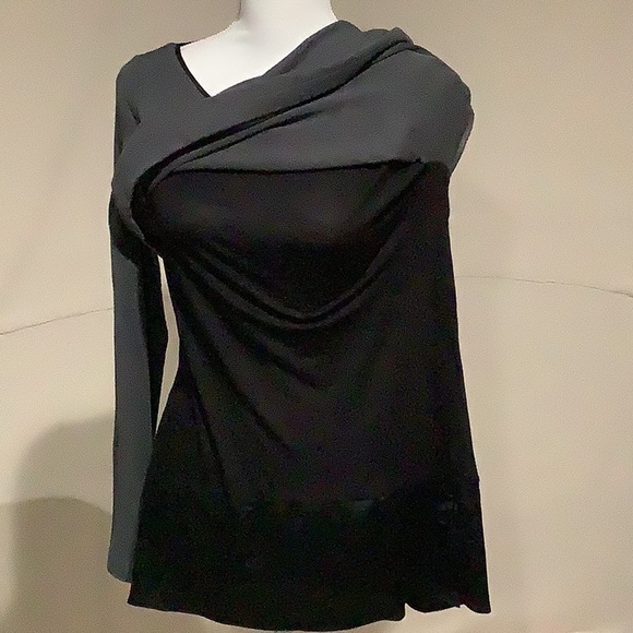 WHBM Gray tunic top M - Picture 3 of 4
